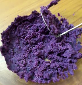 Colour your dessert purple with this high in anti-oxidant sweet potato.