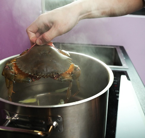 cooking crab