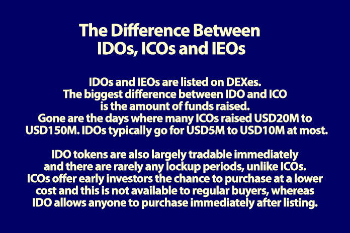 IDO, ICO, IEO difference